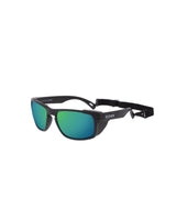 BLACK FRAME WITH REVO GREEN LENS
