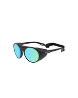MATTE BLACK WITH BLUE REVO LENS