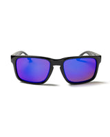 SHINNY BLACK FRAME WITH REVO BLUE LENS